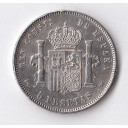 1892 - SPAGNA Alfonso XIII 5 Pesetas Argento testa di fanciullo BB